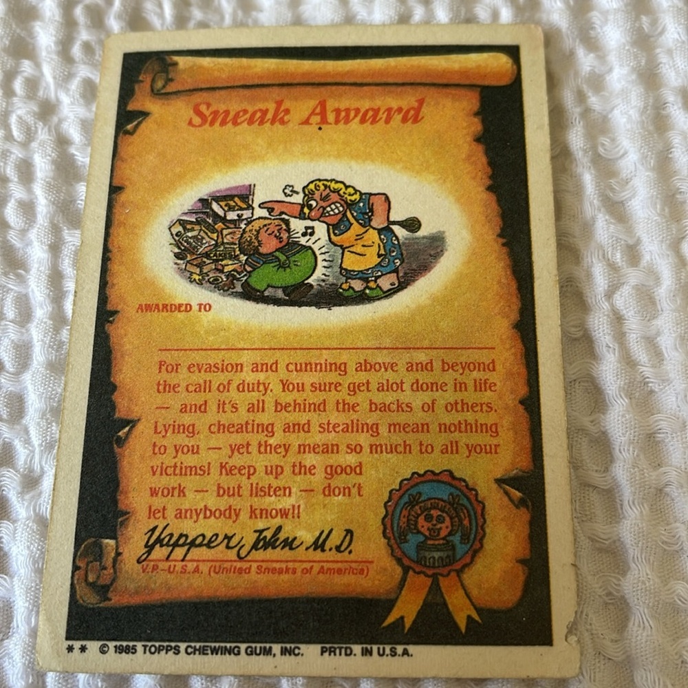 Garbage pail kids SUMO SID 83b - Picture 2 of 2